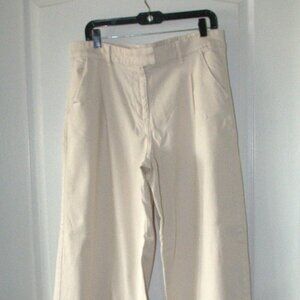 American eagle Stretch Wide Leg Denim Jeans Women's size 16 Regular Ivory